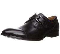 Steve Madden Men's Covet Monk-Strap Loafer, Black Leather, 8.5 UK