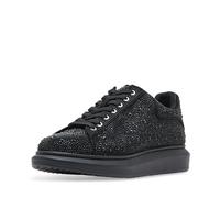 Steve Madden Men's Icebox Sneaker, Black Rhinestone, 9.5 UK