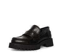 Steve Madden Men's Lawrence Loafers, Black Leather, 5 UK