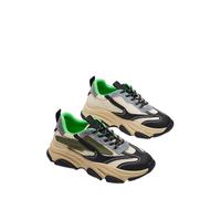 Steve Madden Men's Possess Sneaker, Olive Multi, 12.5 UK