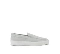 Steve Madden Mens Suede Leyton 002 Loafers - White