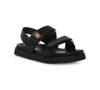 Steve Madden Mona Flat Sandal, Black, 1 UK Child