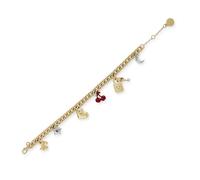 Steve Madden Ohrring- und Armband-Set für Frauen mit Herz- und Sternmotiv, Schmuck, vergoldet, silberfarben und dunkelrot, inklusive Ohrsteckern, Armband und Geschenkbox