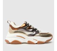 Steve Madden Pewter Progressive Girls Junior Trainers UK 13 (EU 32)