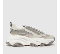 Steve Madden Possession Trainers in Light Grey UK 8