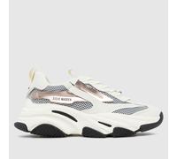 Steve Madden Possession Trainers in White & Gold UK 6 (EU 39)