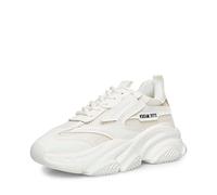 Steve Madden Women's Possession Sneaker, White, 6 UK