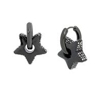 Steve Madden Puffy Star Charm Small Hoop Earrings for Women