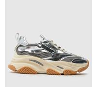 Steve Madden Silver Multi Possession Girls Junior Trainers UK 2 (EU 34)