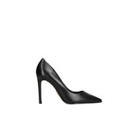 Steve Madden 'thrive' Leather Heels In Black Black 4