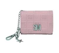 Steve Madden Women’s Bklara Card Case with Keyring and Clip, Blush, Card Holder