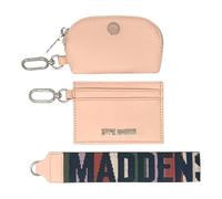 Steve Madden Women's Barisa Wallet Set with Removable Wrist Strap, Linen Pink, One size