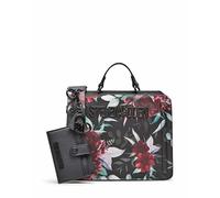 Steve Madden Women's Bevelin Printed Satchel, Black Floral, One Size
