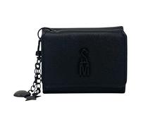 Steve Madden Women's Bhazel Small Trifold Wallet, Black/Black, Classic