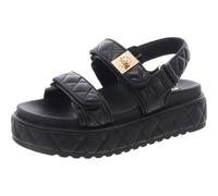 Steve Madden Women's Bigmona Sandal, Black Mesh, 7.5 UK