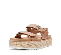 Steve Madden Women's BIGMONA Sandal, Natural Leather, 4 UK