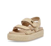 Steve Madden Women's Bigmona Sandal, Natural Raffia, 6.5 UK