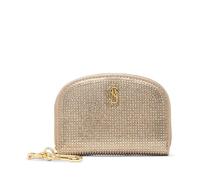 Steve Madden Women's Bjadez Card Case Wallet JADEZ Dome Zipper Pouch, Champagne, One Size