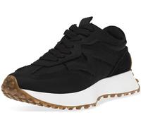 Steve Madden Women's Campo Sneaker, Black, 4.5 UK