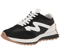 Steve Madden Women's Campo Sneaker, Black/White, 6.5 UK