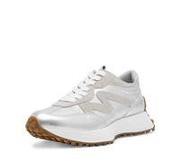Steve Madden Women's Campo Sneaker, Silver, 5.5 UK