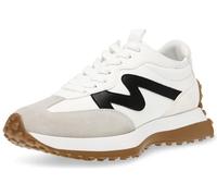 Steve Madden Women's Campo Sneaker, White Black, 6 UK