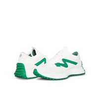 Steve Madden Women's Campo Sneaker, White/Green, 5.5 UK