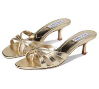 Steve Madden Women's Cary Heeled Sandal, Gold Leath, 8 UK
