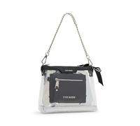 Steve Madden Women's Dominic Clear Pouch with Card Case Gift Set, Black, One Size