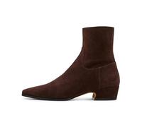 Steve Madden Women's Dusty Ankle Boot, Chocolate Brown Suede, 6
