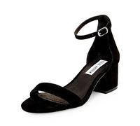 Steve Madden Women's Irenee Dress Sandal, Black Suede, 7.5 UK