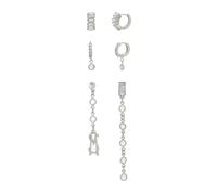Steve Madden Womens Jewelry Signature Logo Stone Earring Set