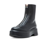 Steve Madden Women's Jones Ankle Boot, Black Leather, 5.5