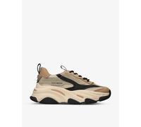 Steve Madden Womens Khaki Possession Faux-leather and Mesh Low-top Trainers Eur 39 / 6 Uk Women