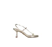 Steve Madden Womens Steve Madden Locke Faux-Leather Heeled Sandals Champagne Eur 39 / 6 UK Women