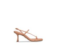 STEVE MADDEN Women's 'Locke' Satin Heels in Tan | Size: 4 Steve Madden Tan 4