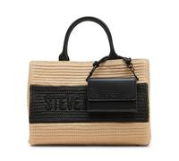 Steve Madden Women's Lopez-S Large Straw Satchel W/Mini Bag, Natural, One Size