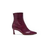 STEVE MADDEN Women's 'Lulah Ankle Boot Wine' Leather Boots in Wine | Size: 5 Steve Madden Wine 5