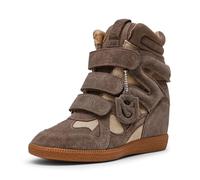 Steve Madden Women's Mavis Sneaker, Taupe Suede, 8.5 UK