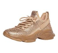 Steve Madden Women's MAXIMA Maxima Sneaker, Gold, 5 UK