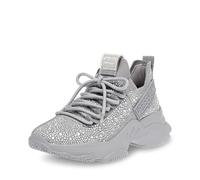 Steve Madden Women's Maxima Sneaker, Denim Rhinestone, 7 UK
