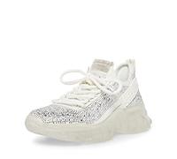Steve Madden Women's Maxima Sneaker, White Multi Rhinestone, 5.5 UK
