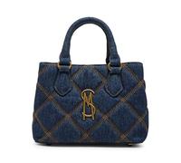 Steve Madden Women's Mickie Mini Topstitch Satchel, Blue, One Size
