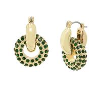 Steve Madden Women's Mini Hoop Earrings, One Size, Metal Glass, No Gemstone