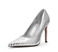 Steve Madden Women's Noir Pump, Silver Disco, 4.5 UK