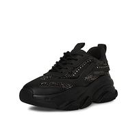 Steve Madden Women's Possession Sneaker, Black Rhinestone, 3.5 UK
