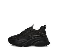 Steve Madden Women's Possession Sneaker, Black Rhinestone, 3 UK