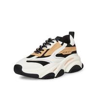 Steve Madden Women's Possession Sneaker, Black/Tan, 4.5 UK