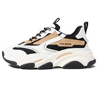Steve Madden Women's Possession Sneaker, Black/Tan, 8 UK