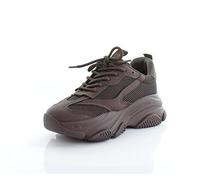 Steve Madden Women's Possession Sneaker, Dark Brown, 7.5 UK